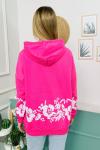 148723 Baskili Kapsonlu Sweatshirt